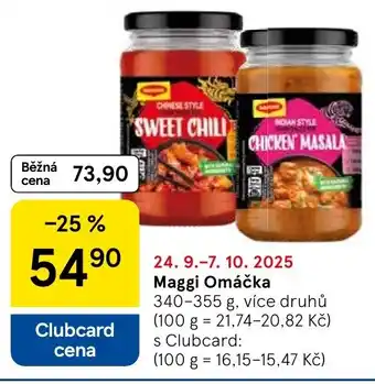 Tesco Maggi Omáčka nabídka