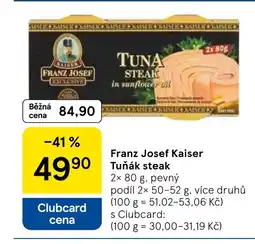 Tesco Franz Josef Kaiser Tuňák steak nabídka