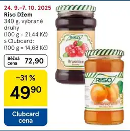 Tesco RISO džem nabídka