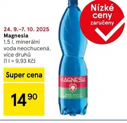 Tesco MAGNESIA nabídka