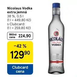 Tesco Nicolaus Vodka extra jemná nabídka