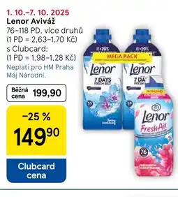 Tesco Lenor Aviváž nabídka