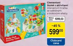 Tesco Clementoni Stolek s aktivitami nabídka