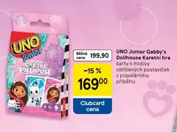 Tesco UNO Junior Gabby's Dollhouse Karetní hra nabídka