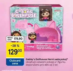 Tesco Gabby's Dollhouse Herní sada pokoj nabídka