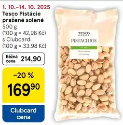 Tesco Tesco Pistácie pražené solené nabídka