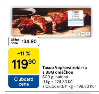 Tesco Tesco Vepřová Žebírka s BBQ omáčkou nabídka