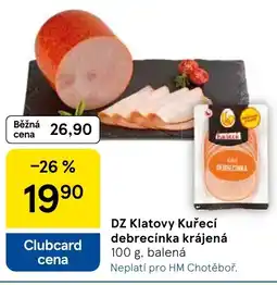 Tesco DZ Klatovy Kuřecí debrecínka krájená nabídka