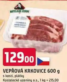 Trefa VEPŘOVÁ KRKOVICE 600 g s kosti, plátky nabídka