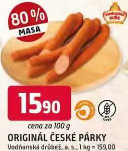 Trefa ČESKÉ PÁRKY 100g nabídka