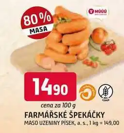Trefa FARMÁŘSKÉ ŠPEKÁČKY 100g nabídka