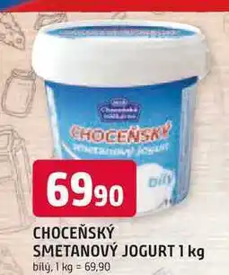 Trefa CHOCEŇSKÝ bily SMETANOVÝ JOGURT 1 kg nabídka