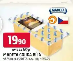 Trefa MADETA GOUDA BÍLÁ 48% tuku, 100g nabídka