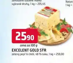 Trefa EXCELENT GOLD SÝR zelený pepř & chilli, 48 % tuku, 100 g nabídka