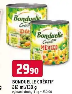 Trefa BONDUELLE CRÉATIF 212 ml/130 g nabídka