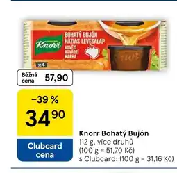 Tesco Knorr Bohatý Bujón nabídka