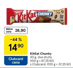 Tesco KitKat Chunky nabídka