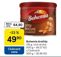 Tesco Bohemia Arašídy nabídka