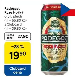 Tesco Radegast Ryze Hořký nabídka