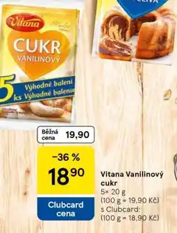 Tesco Vitana Vanilinový cukr nabídka