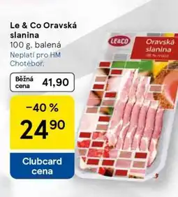Tesco LE&CO ORAVSKÁ SLANINA nabídka