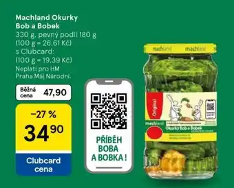 Tesco Machland Okurky Bob a Bobek nabídka