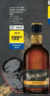 Tesco Božkov Republica Honey Rumový likér nabídka