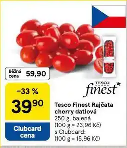 Tesco Finest rajčata cherry datlová nabídka