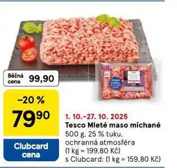 Tesco Mleté maso míchané nabídka