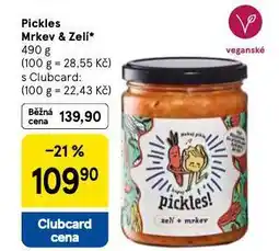 Tesco Pickles mrkev a zelí nabídka