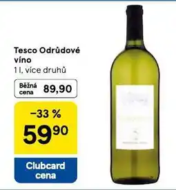 Tesco Odrůdové víno nabídka