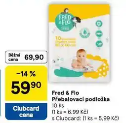 Tesco Fred a flo přebalovací podložka nabídka