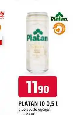 Trefa Platan 10 světlé výčepní pivo 0,5 l 0.5l plechovka nabídka