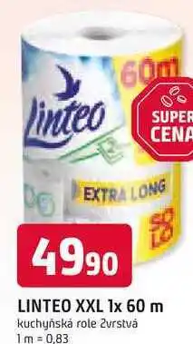 Trefa LINTEO XXL 1x 60 m kuchyňská role 2vrstvá nabídka