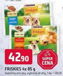 Trefa FRISKIES 4x 85 g kapsičky pro psy, vybrané druhy nabídka