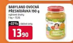 Trefa BABYLAND OVOCNÁ PŘESNÍDÁVKA 190 g nabídka