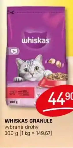 Flop Whiskas granule nabídka