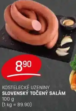 Flop Kostelecké uzeniny slovenský točený salám nabídka