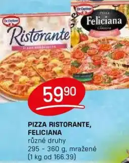 Flop Dr.Oetker Pizza ristorante, feliciana nabídka