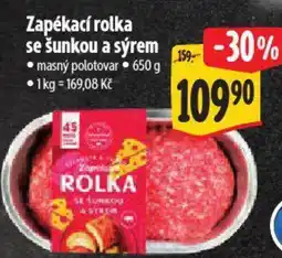 Albert Zapékací rolka se šunkou a sýrem nabídka