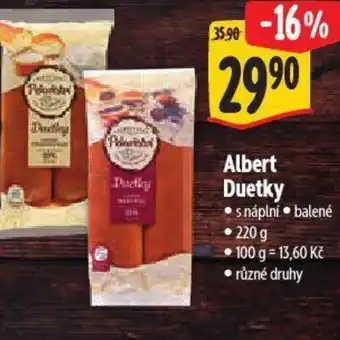 Albert Albert Duetky nabídka