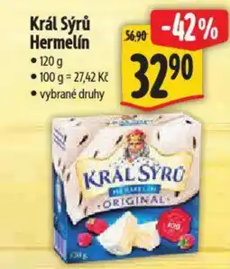 Albert Král Sýrů Hermelín nabídka