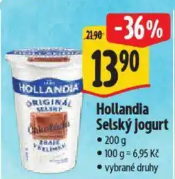 Albert Hollandia Selský jogurt nabídka