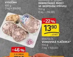 Flop VENKOVSKÁ TLAČENKA 100 g nabídka