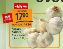Flop ČESNEK BALENÝ 3 ks / balení nabídka