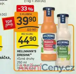 Flop HELLMANN'S DRESINK různé druhy 250 ml nabídka