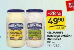 Flop HELLMANN'S TATARSKÁ OMÁČKA, MAJONÉZA 405 ml nabídka