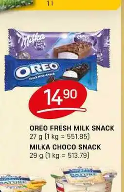 Flop MILKA CHOCO SNACK 29 g nabídka