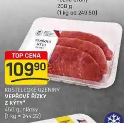 Flop VEPŘOVÉ ŘÍZKY Z KÝTY 450 g, plátky nabídka