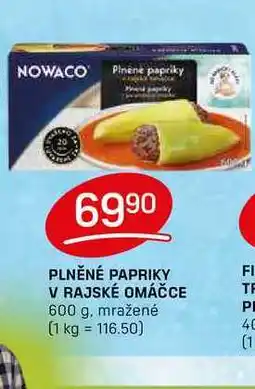 Flop PLNĚNÉ PAPRIKY V RAJSKÉ OMÁČCE 600 g, mražené nabídka